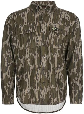 Мужская Повседневная рубашка Mossy Oak Mid-Weight Chamois Camo Mossy Oak