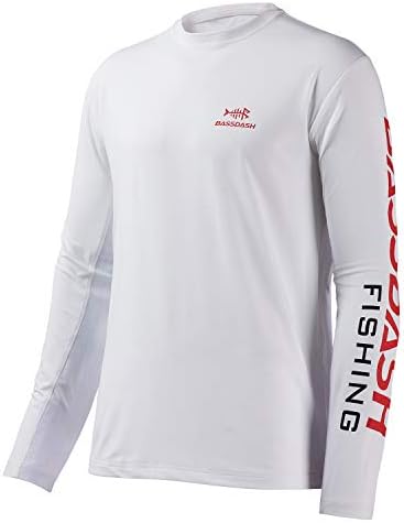 BASSDASH Fishing T Shirts for Men UV Sun Protection UPF 50+ Long Sleeve Tee T-Shirt Bassdash