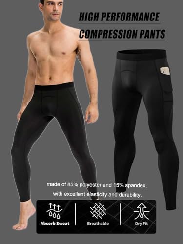 Мужские Термобрюки и лосины LEICHR Compression Pants Leggings LEICHR