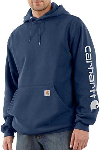 Carhartt Men's Loose Fit Midweight Logo Sleeve Graphic Sweatshirt Closeout Carhartt