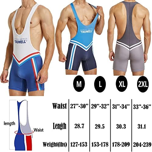 Men's Wrestling Singlets Athletic Supporters Bodysuit Slim Fit Sports Active Jumpsuits Leotard Underwear WMIERFI