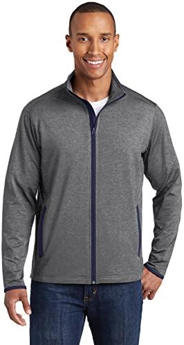 Мужская Ветровка SPORT-TEK Stretch Contrast Full-Zip SPORT-TEK