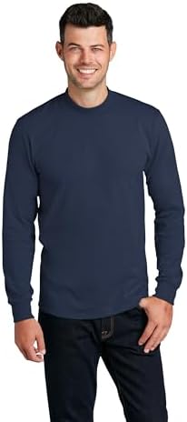 Clothe Co. Men's Heavyweight Cotton Mock Turtleneck Long Sleeve Shirt Clothe Co.