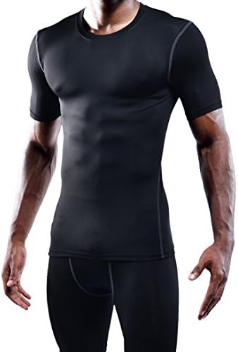 NELEUS Men's 3 Pack Athletic Compression Base Layer Workout Shirt Neleus