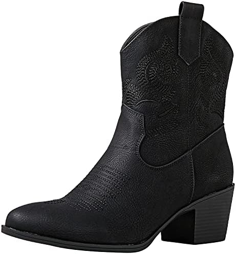 Женские Ботильоны и ботинки до щиколотки GLOBALWIN The Western Wear Fashion Cowboy Cowgirl Free Birds Country Concert Disco Outfits Low Heel Walking Boots For Ladies GLOBALWIN