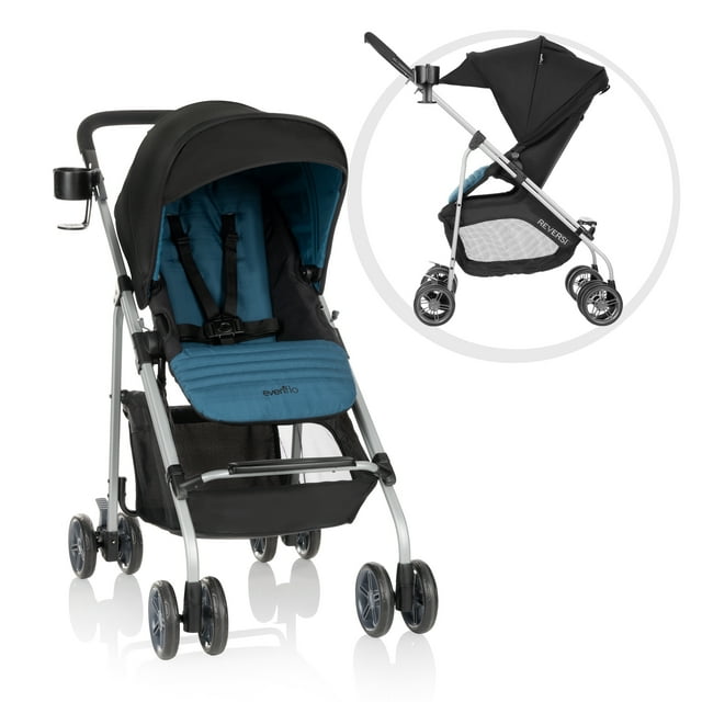 Evenflo Reversi Lightweight Stroller, Artimus Blue Visit the Evenflo Store