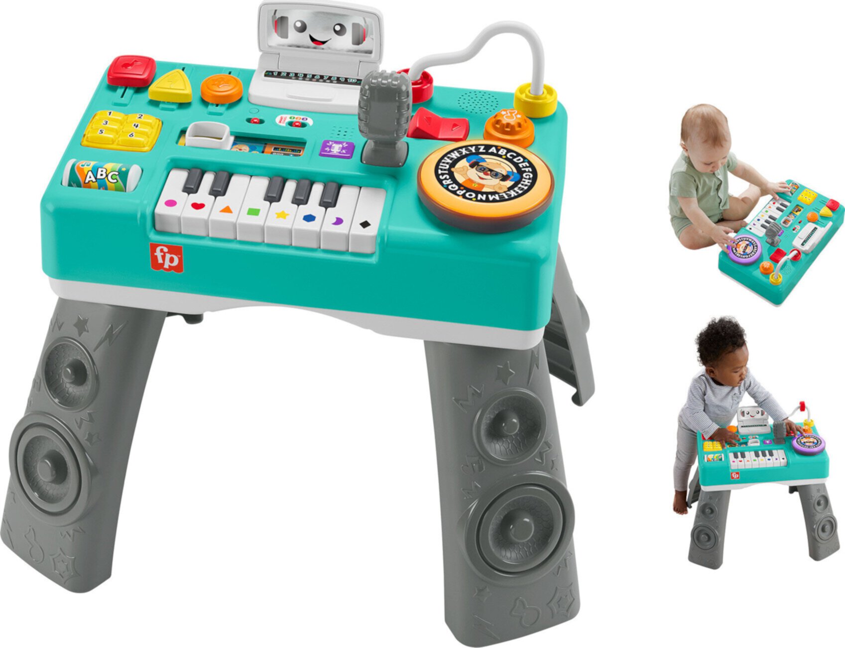 Fisher-Price Laugh and Learn Mix & Learn DJ Activity Table, Baby & Toddler Toys for 6-36 Months Visit the Fisher-Price Store