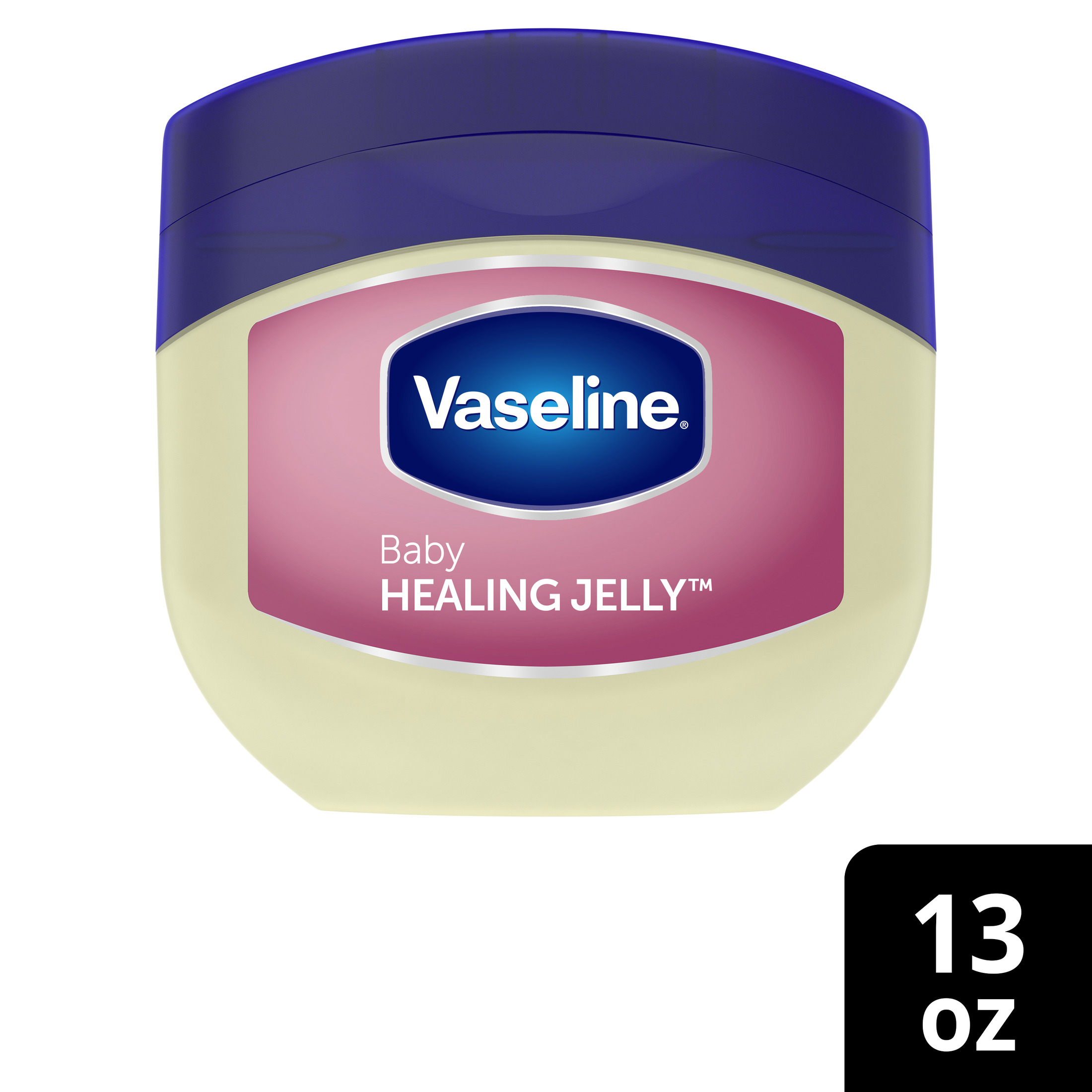 Vaseline Hypoallergenic Newborn Baby Oil Diaper Rash Cream Healing Petroleum Jelly, 13 oz Vaseline