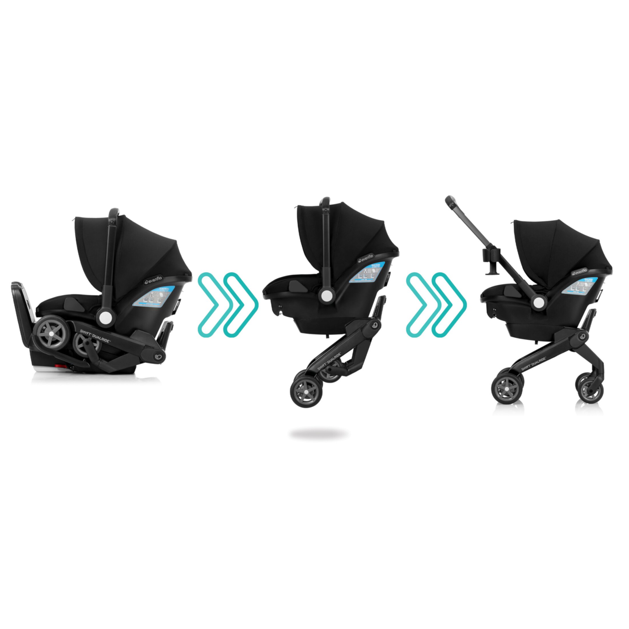 Shyft DualRide Infant Car Seat and Stroller Combo (Bryson Blue) Visit the Evenflo Store