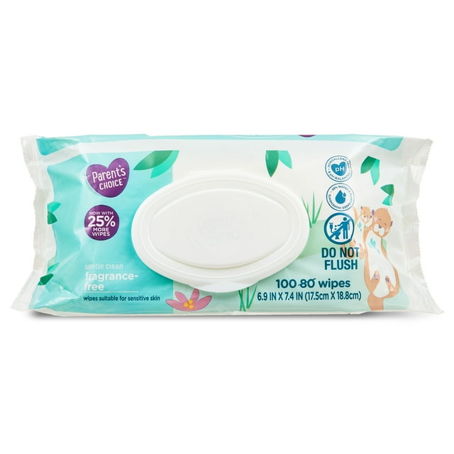 Parents Choice Fragrance-Free Baby Wipes, 1200 Count (Select for More Options) Parent's Choice