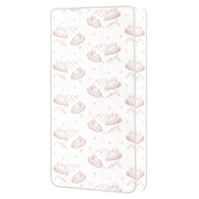 Dream on Me Sweet Dreams 6" 88 Coil Crib & Toddler Innerspring Mattress, Pink Dream On Me