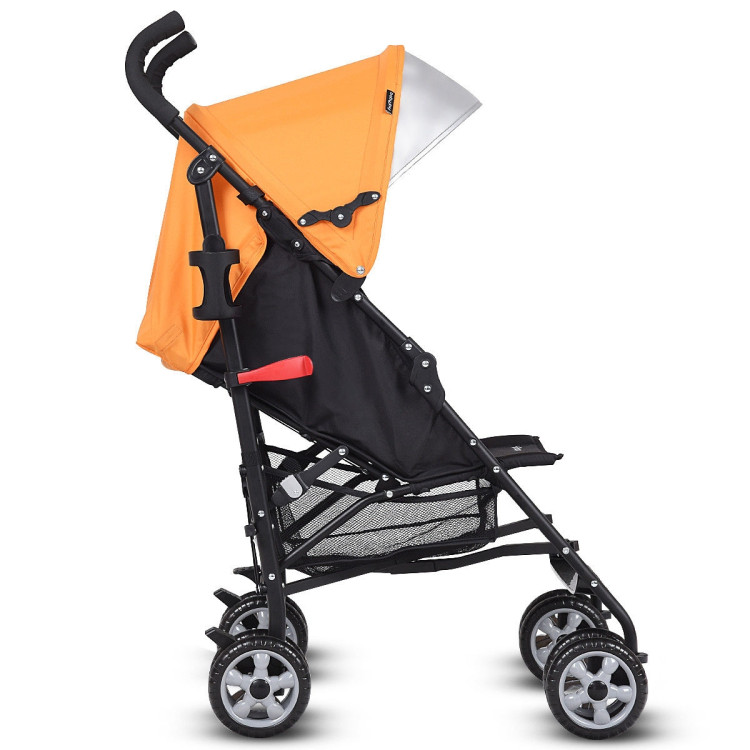 GVN Folding Lightweight Baby Toddler Umbrella Travel Stroller-Orange, Summer Stroller for Infant & Toddler GVN