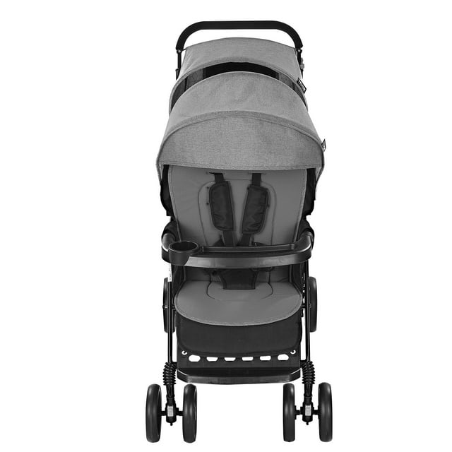 VEVOR Double Stroller, Foldable Lightweight Twin Tandem Stroller – Dark Gray VEVOR