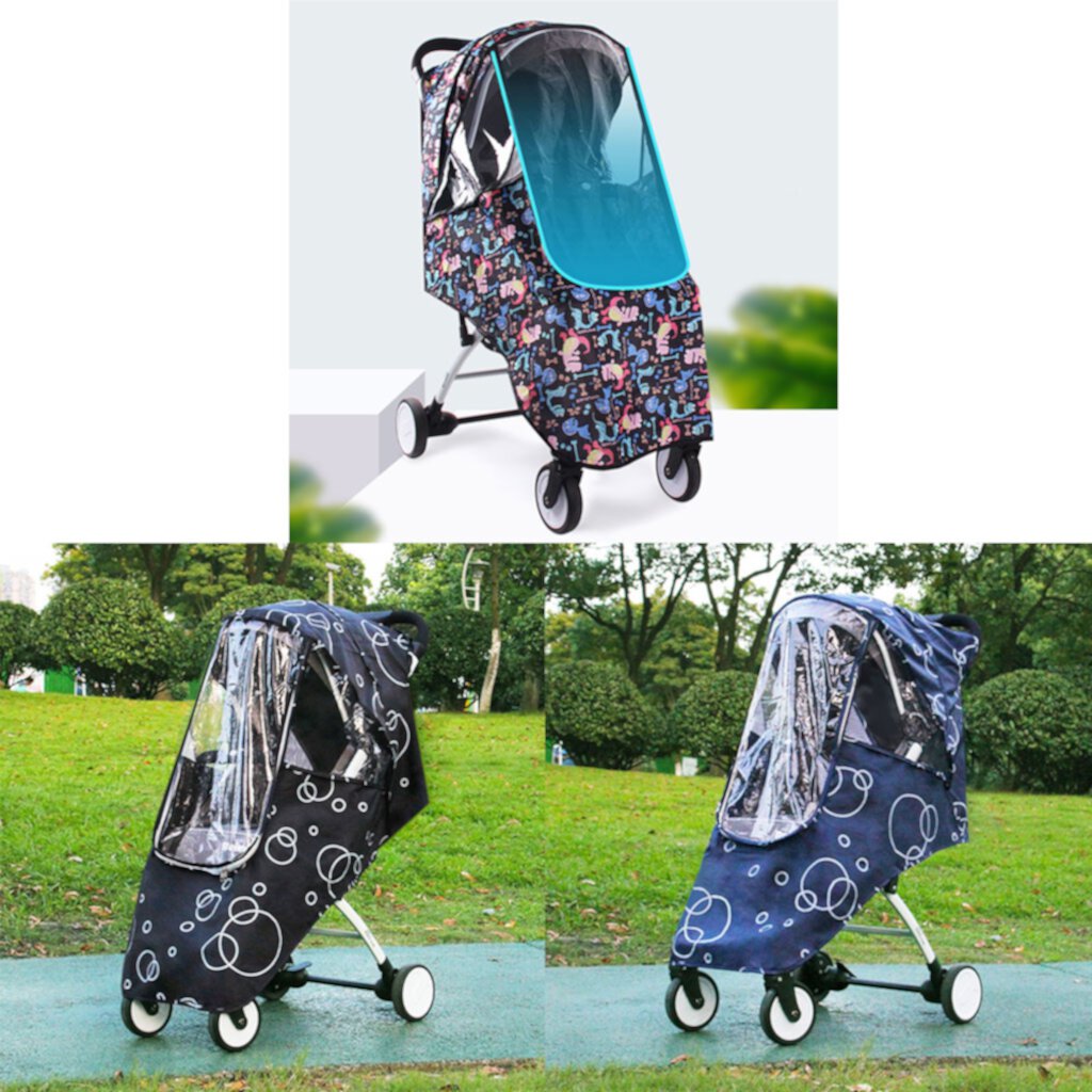 Universal Waterproof Winter Thicken Rain Cover Wind Dust Shield Full for Baby Stroller Accessories Pushchairs HPDDIN