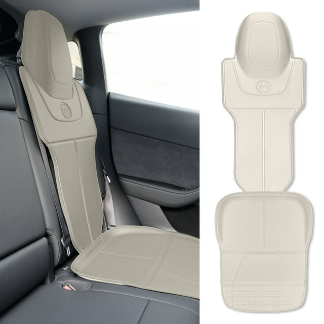 Prince Lionheart Car Seat Protector, 2Satge Seatsaver Designed to Fit Tesla Models S 3 X&Y, Walnut Prince Lionheart