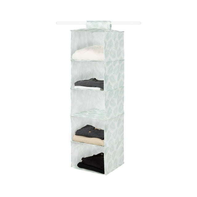 5-Level Sweater Organizer, Palma Range, Grey Green/White, by Compactor Compactor