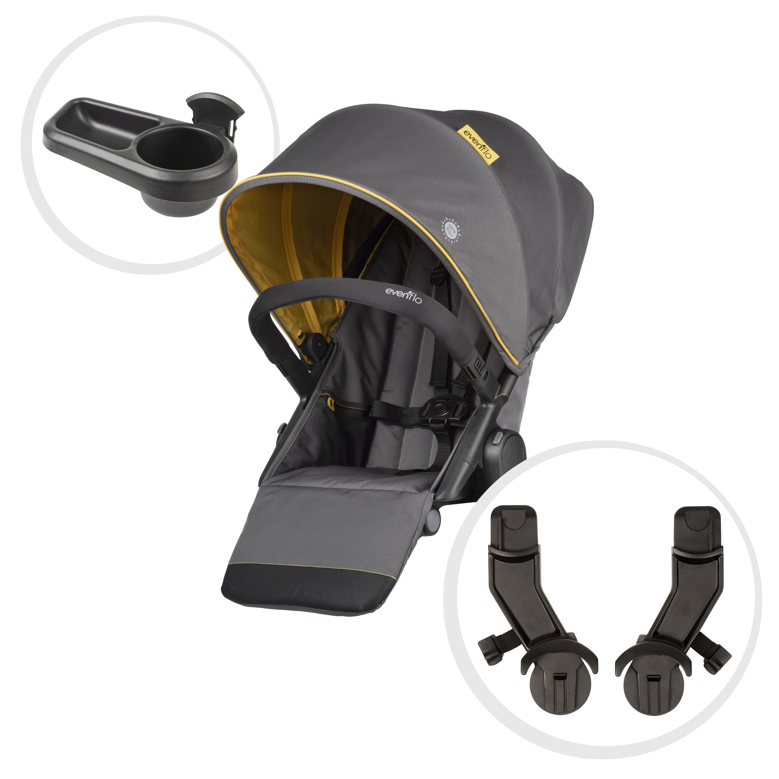 Open Box Evenflo Second Seat for Pivot Xplore Stroller or Travel System Visit the Evenflo Store