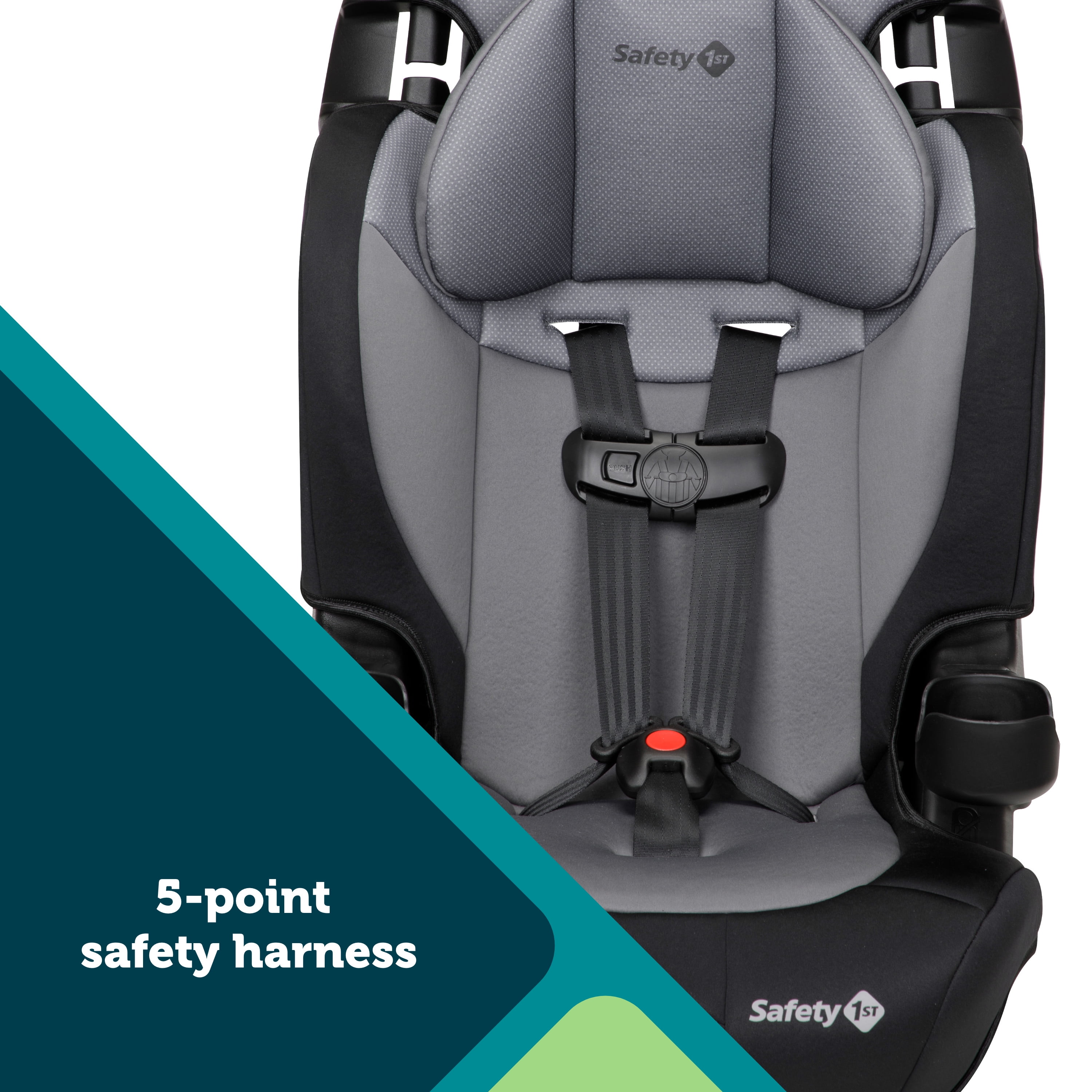 Safety 1st Grand 2-in-1 Booster Car Seat, Black Sparrow, Toddler, Unisex Safety 1st