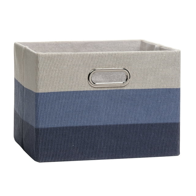 Lambs & Ivy Blue Ombre Foldable/Collapsible Storage Bin/Basket Lambs & Ivy