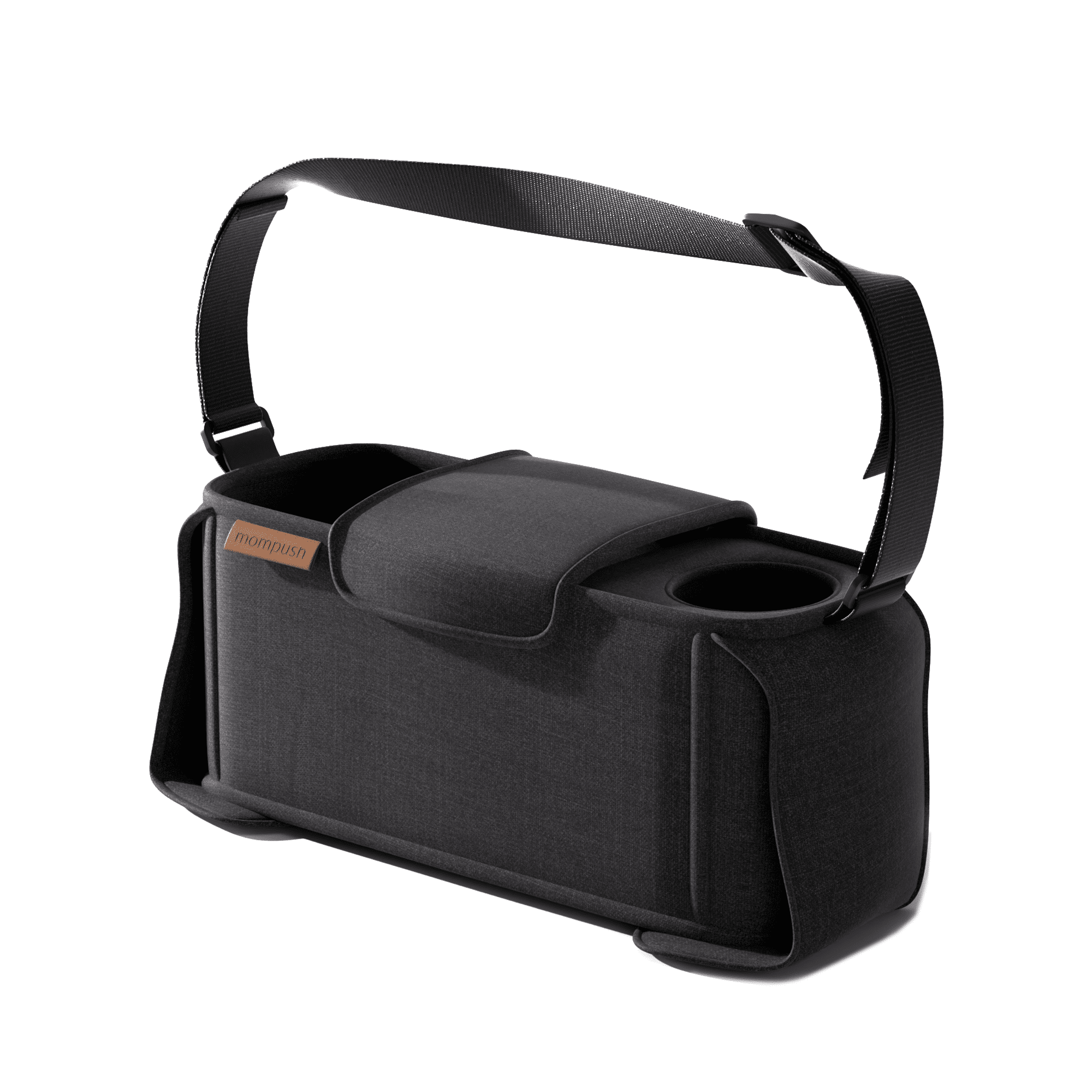 Mompush Stroller Organizer for Ultimate2 and Meteor, Collapsible Design and Large Capacity, Stroller Organizer with Insulated Cup Holder Mompush