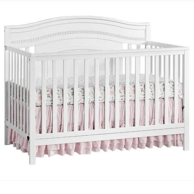 Oxford Baby Luella 4 in1 Convertible Crib, White Oxford Baby