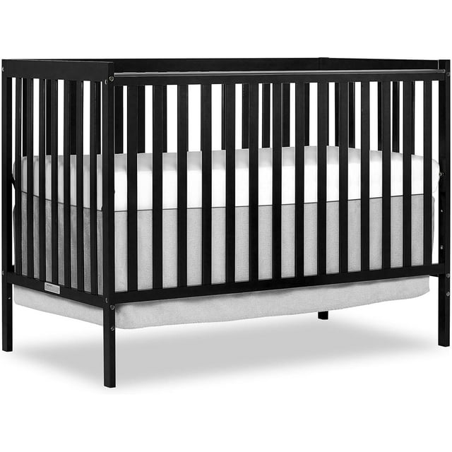 Crib 5-in-1 Convertible Crib Converts from  Crib to Toddler Bed  Daybed and Full-Size Bed Frame  Fits Standard Full-Size Crib   Bed White (Mattress not Included En