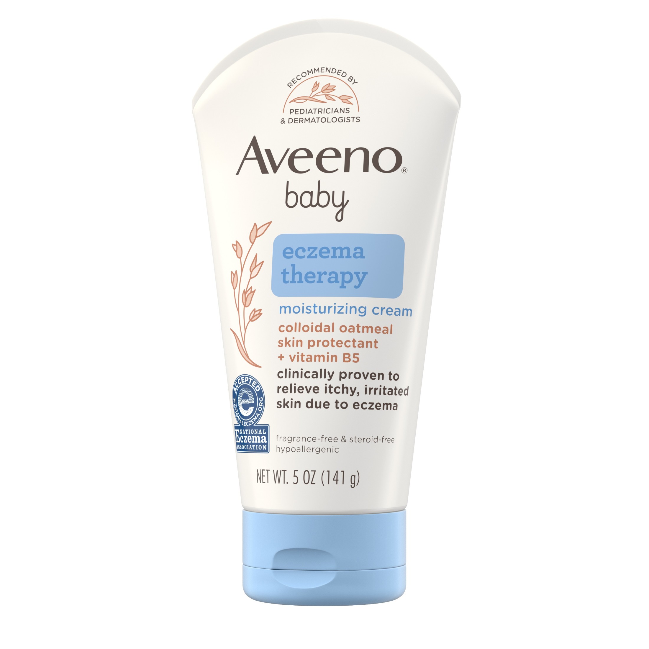 Aveeno Baby Eczema Therapy Moisturizing Cream Body Lotion with Oatmeal, 5 oz Aveeno