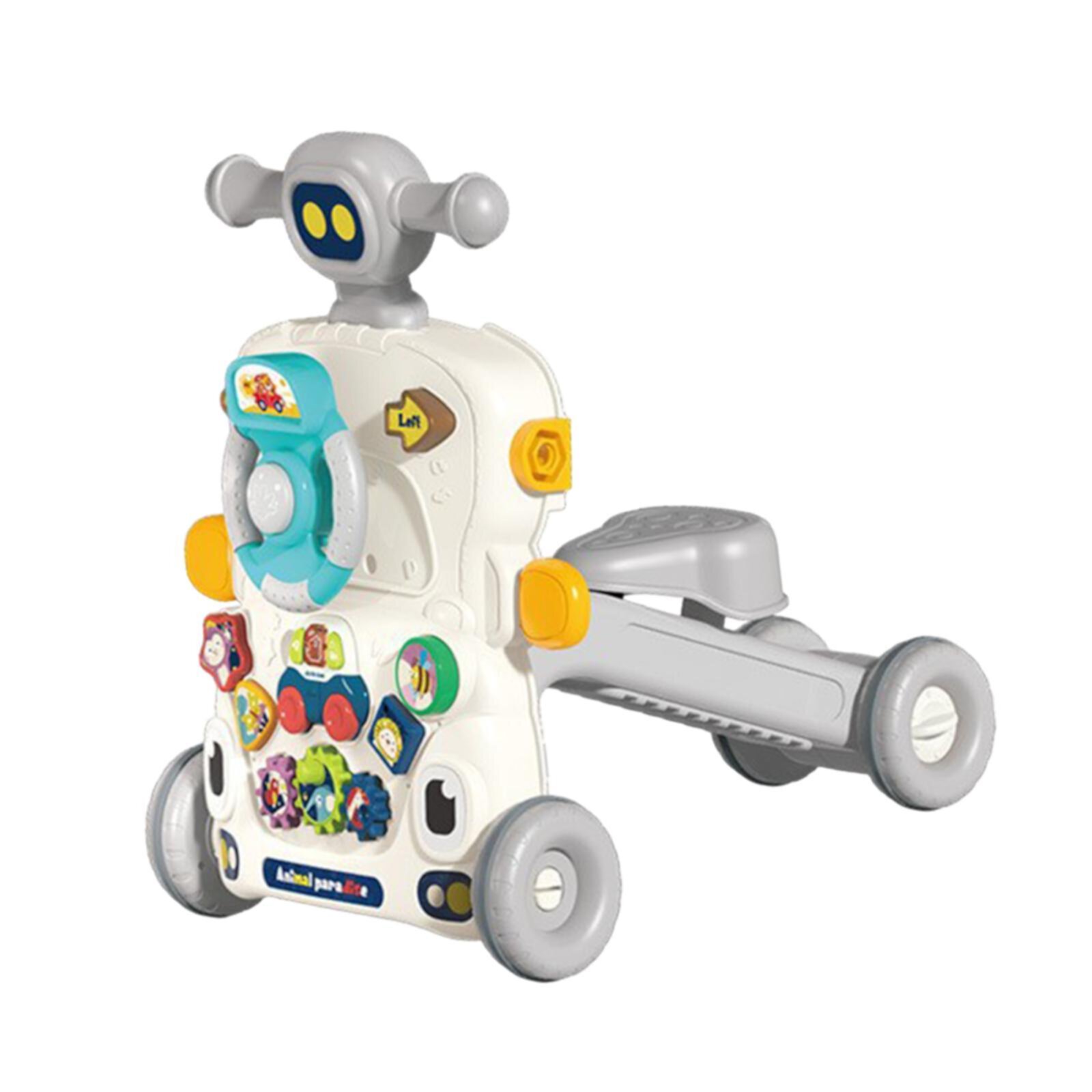 guohui Baby Toddlers Walkers Push Toy Early Learning Push Toy Gift Toy 5 in1 grey GUOHUI