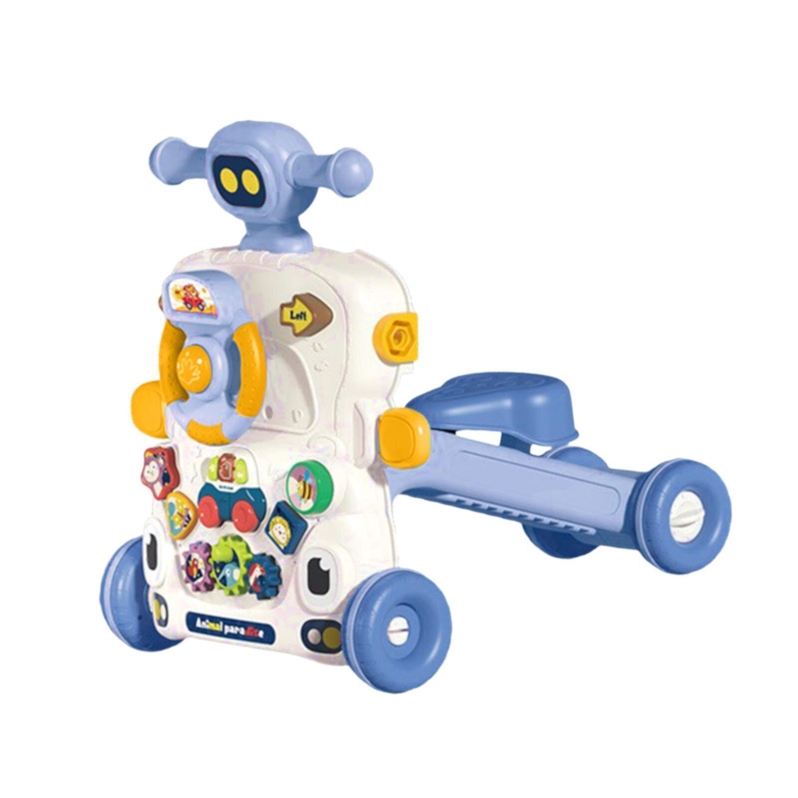 guohui Baby Toddlers Walkers Push Toy Early Learning Push Toy Gift Toy 5 in1 blue GUOHUI