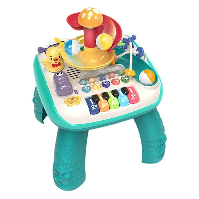 Multifunctional Baby Activity Table Baby Toys Melodies Kids Activity Table Musical Sensory Learning Machine Toys for Gifts Children Infant Hellery