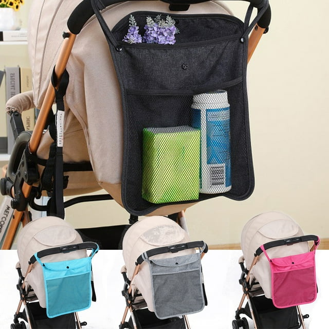 Visland Organizador de Cochecito con Portavasos Aislado con Bolsa de Teléfono Desmontable y Correa para el Hombro para Cochecito Como el Paraguas de Baby Jogger Britax Bugaboo BOB y el Cochecito para Mascotas Visland