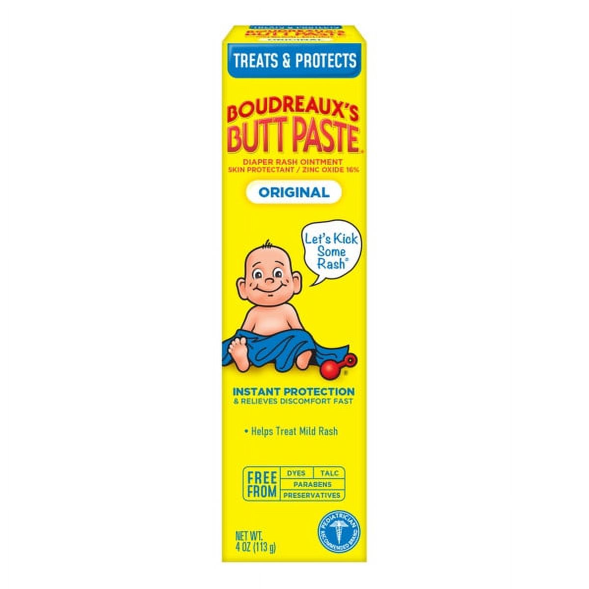 Boudreaux's Butt Paste Original Diaper Rash Ointment Tube, 4 oz (Pack - 5) Visit the Boudreaux's Butt Paste Store