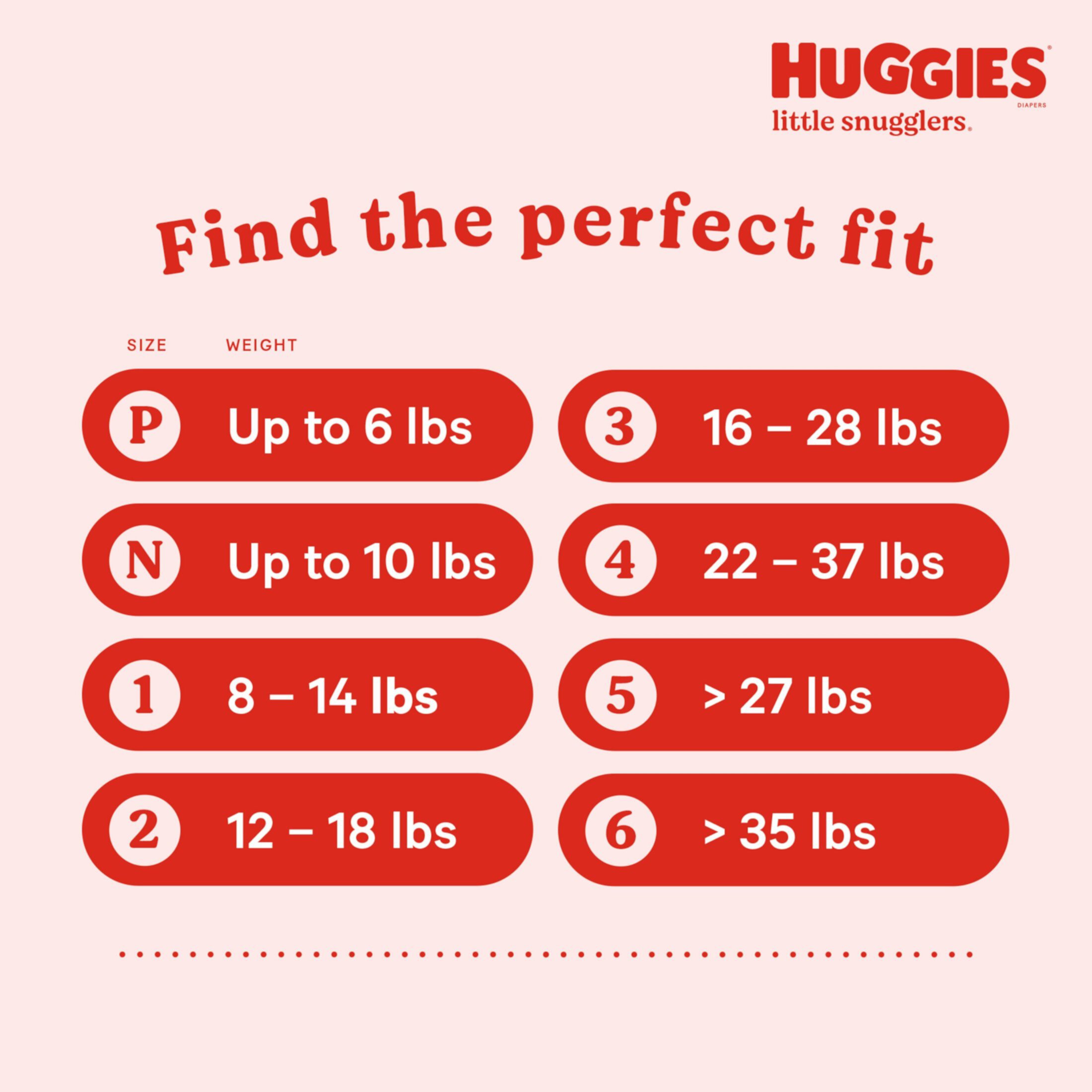 Huggies Little Snugglers Baby Diapers, Size 4 (22-37 lbs), 104 Ct (Select for More Options) Huggies