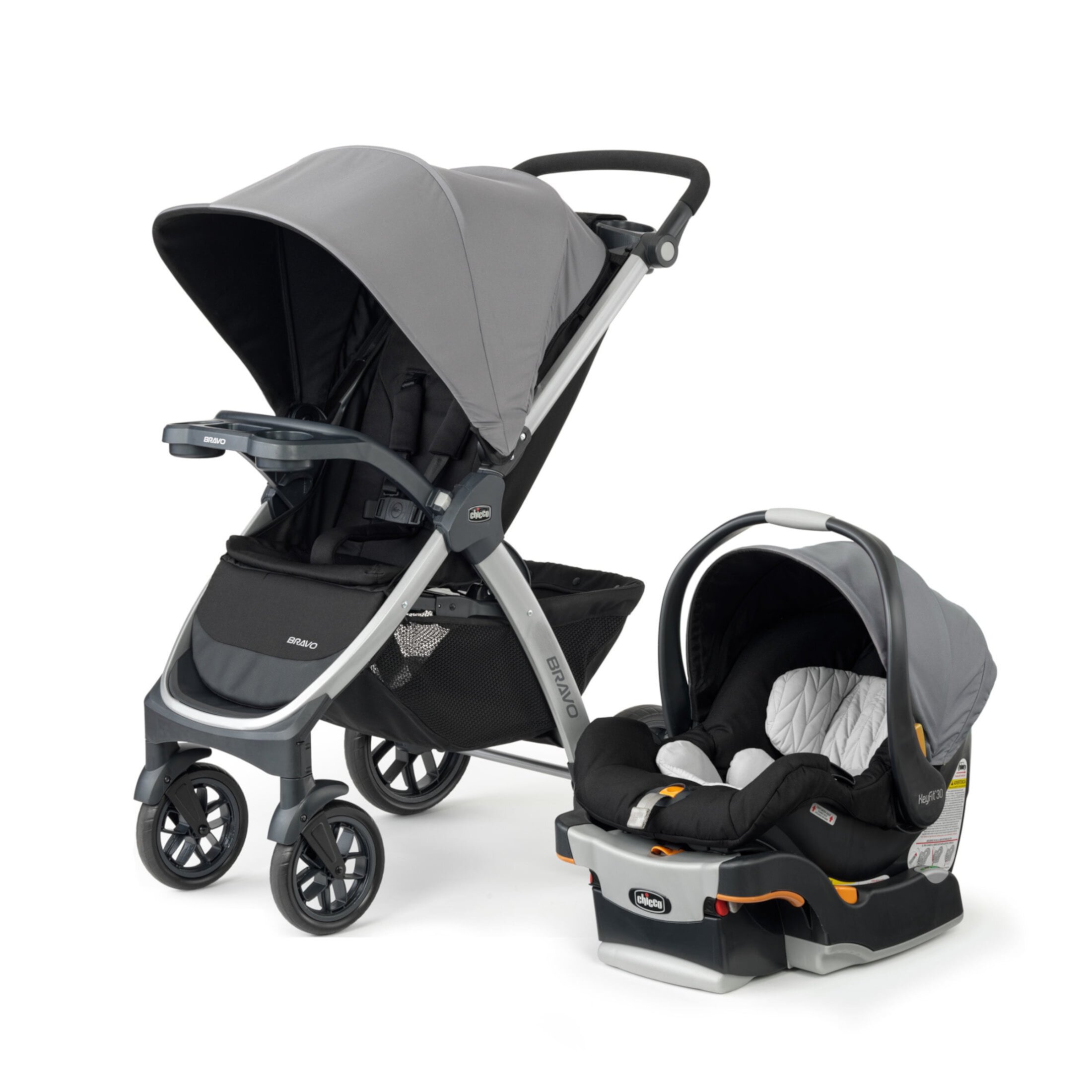 Chicco Bravo Trio Travel System - Nottingham (Grey) Chicco