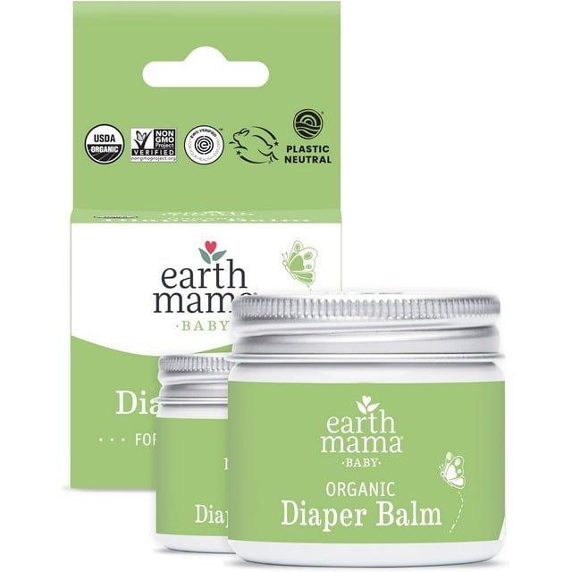 Earth Mama Organic Diaper Balm , Diaper Cream for Baby , EWG Verified, Petroleum & Artificial Fragrance-Free with Calendula for Sensitive Skin, 2-Fluid Ounce (2-Pack) 2 Fl Oz (Pack of 2) Visit the Earth Mama Store