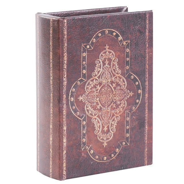 Decorative Vintage Book Style Trinket Storage Box Vintiquewise