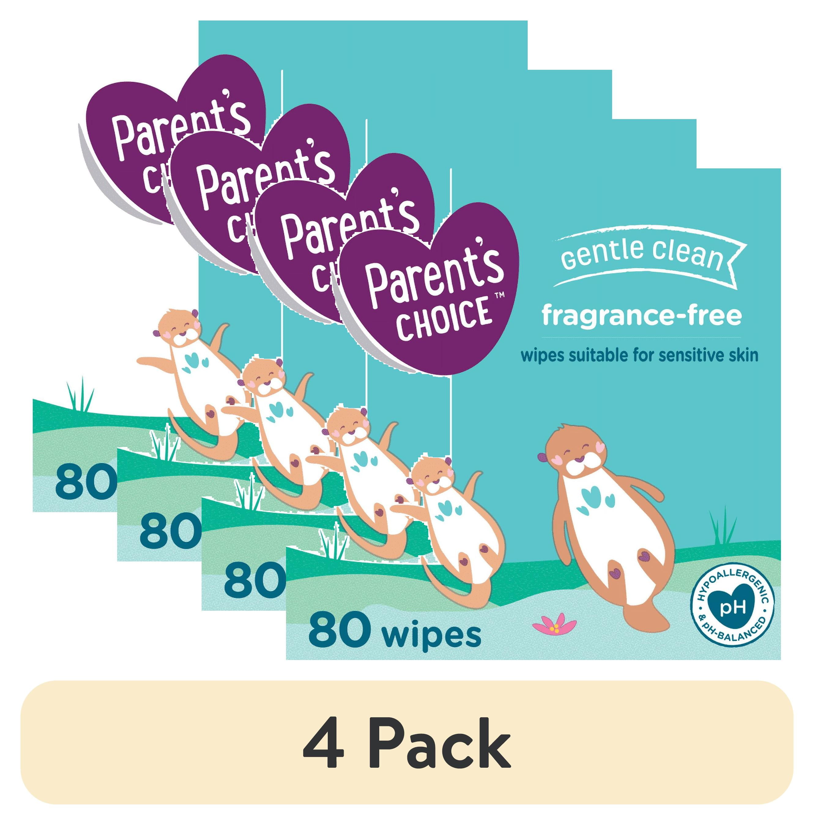 Parent's Choice Fragrance Free Baby Wipes, 80 Count (Select for More Options) Parent's Choice