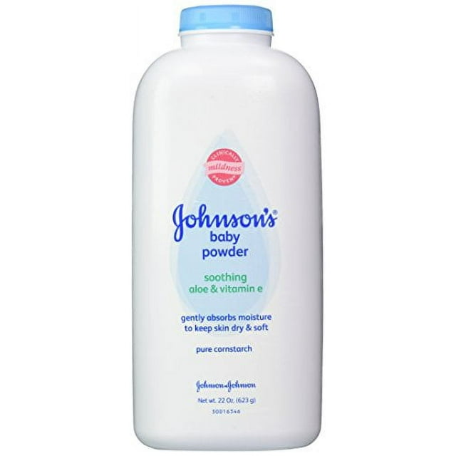 Johnson's Baby Powder, Pure Cornstarch, Aloe & Vitamin E, 22 Ounce (Pack of 2) Visit the Johnson's Store