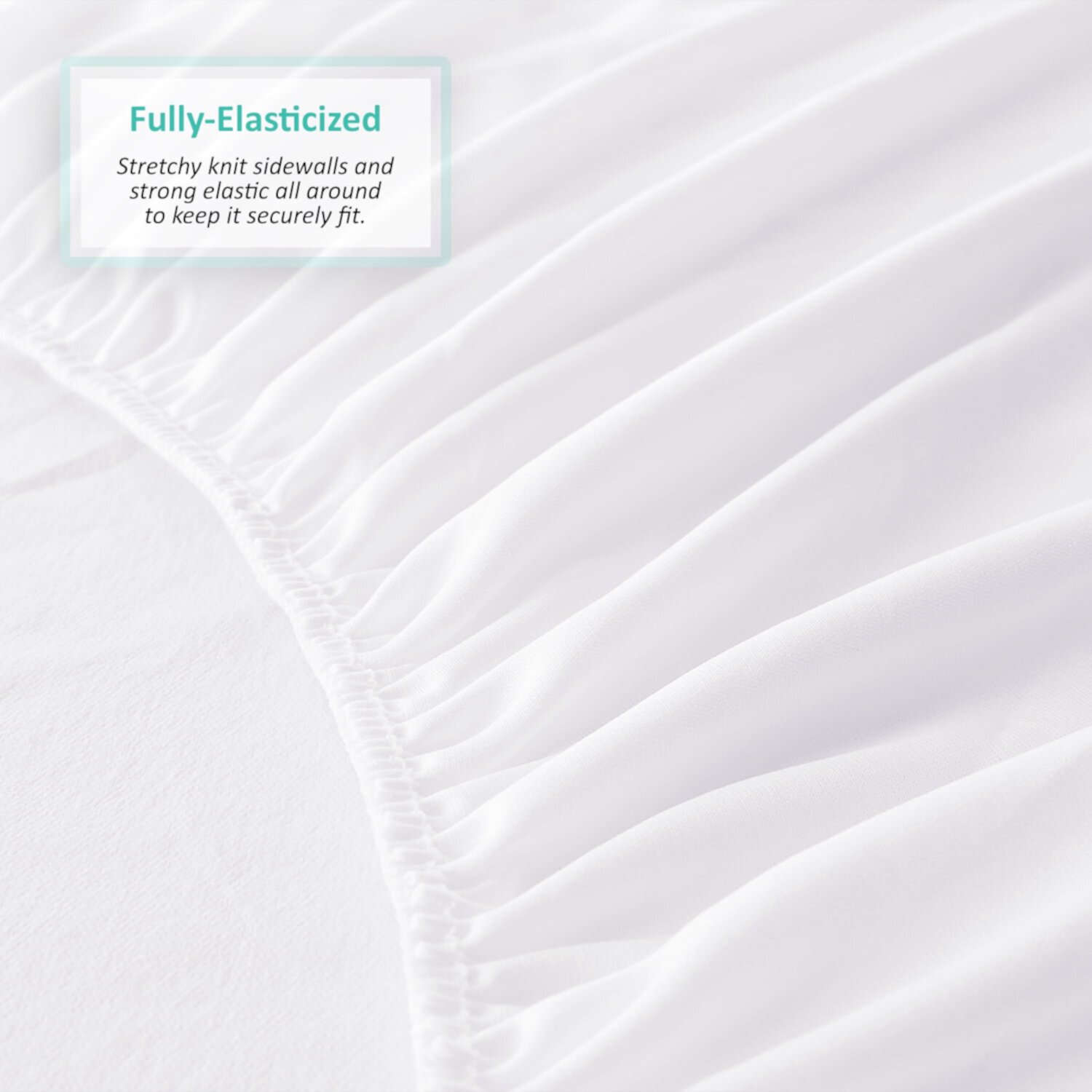 Nestl Waterproof King Mattress Protector, Premium Mattress Pad, Mattress Cover Fits Mattresses Up to 21 inches Nestl