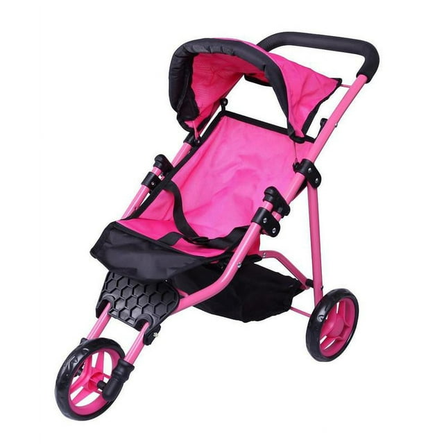 Click N' Play Precious Toys Jogger Hot Pink Doll Stroller Click N' Play