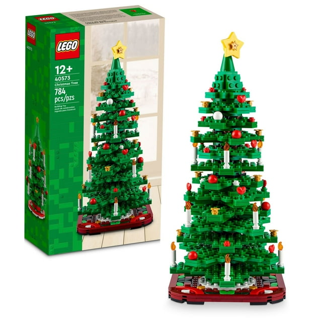 LEGO Christmas Tree Toy Building Set for Kids, Collectible Holiday Decor, 2 Building Options, 40573 Lego