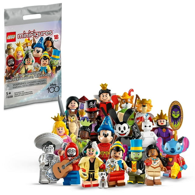 LEGO Minifigures Disney 100 71038, Limited Edition Disney Collectible Figures Lego