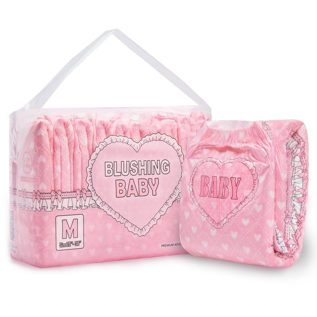 Подгузники Blushing Baby для девочек, размер Medium, 10 шт., 71-97 см Littleforbig