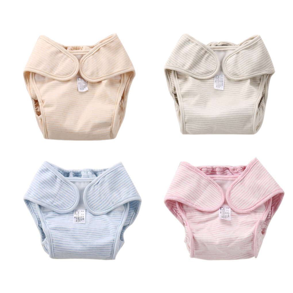 TureClos 3PCS Washable Cotton Baby Cloth Diaper Cover Reusable Baby Diapers Breathable Nappy Wrap Newborn Nappy Changing TureClos