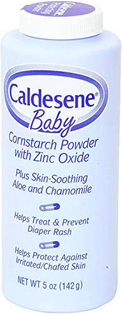 2 Pack Caldesene Baby Cornstarch Powder With Zinc Oxide 5 oz Each Caldesene