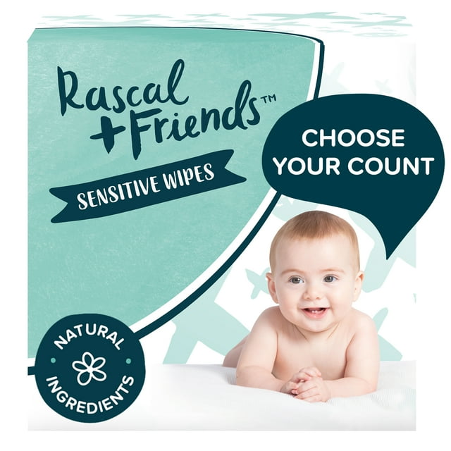 Rascals Sensitive Baby Wipes, 1296 Count (Select for More Options) Rascals