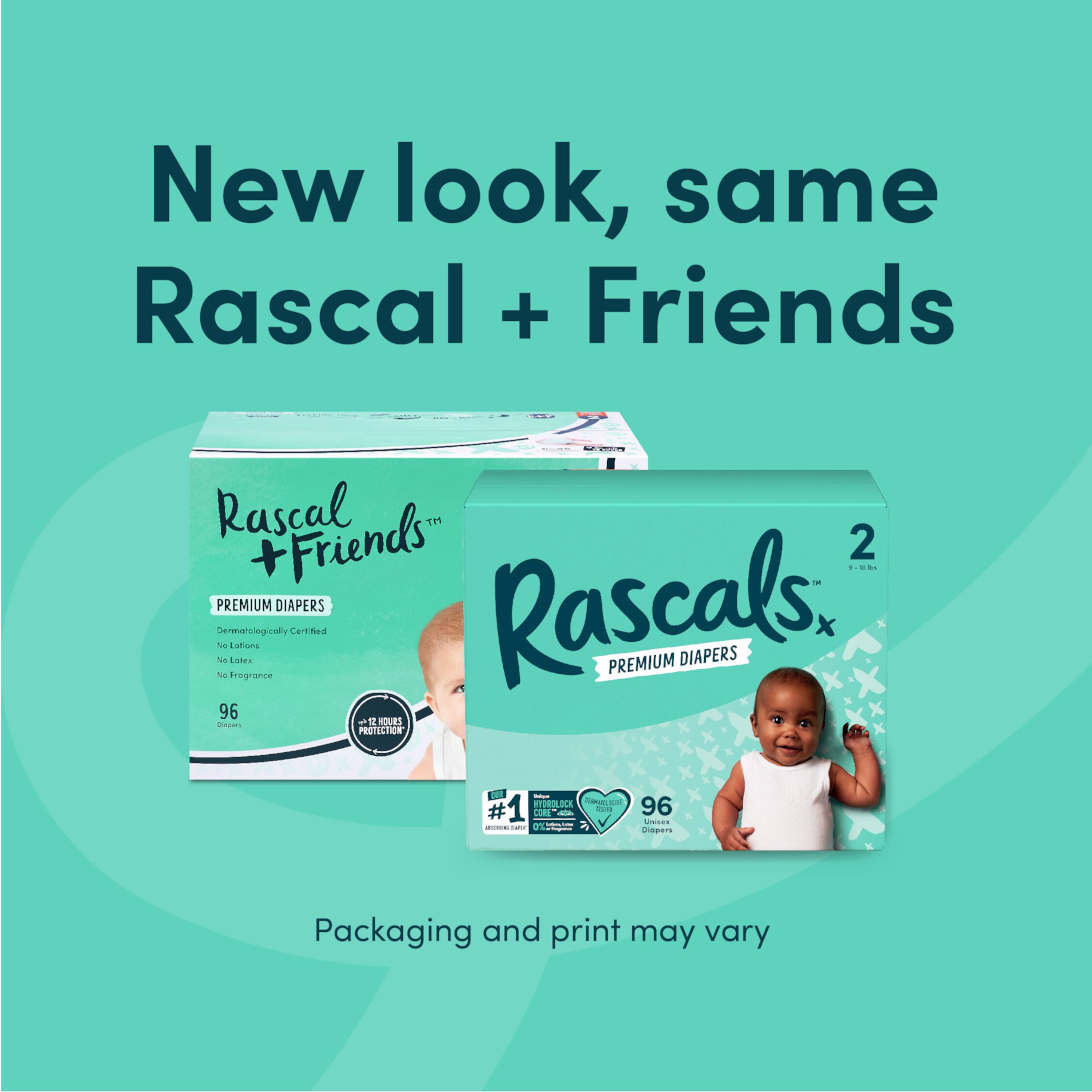 Rascals Premium Diapers Size 5, 136 Count (Select for More Options) Rascals