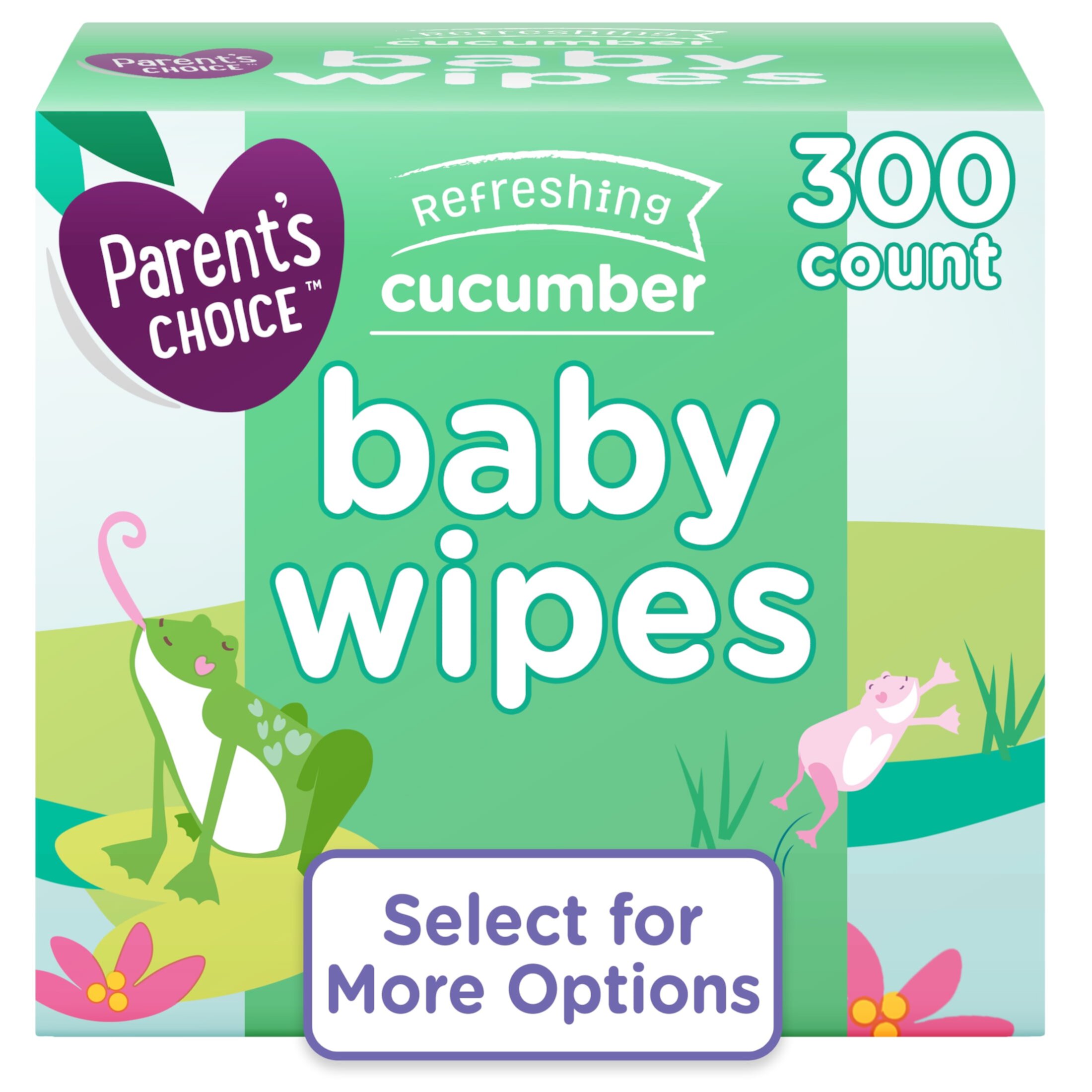 Parent's Choice Cucumber Scent Baby Wipes, 900 Count (Select for More Options) Parent's Choice