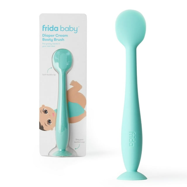 Frida Baby Silicone Booty Brush Applicator for Infant Diaper Rash Cream and Butt Paste, Blue Frida Baby