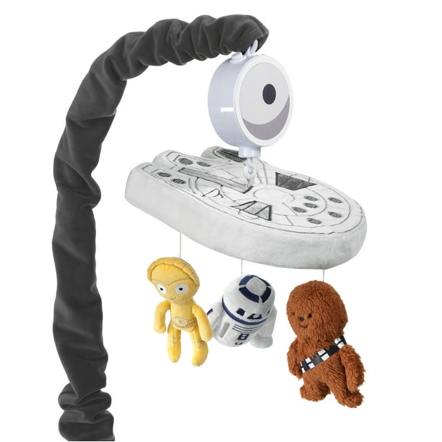 Lambs & Ivy Star Wars Signature Millennium Falcon Musical Baby Crib Mobile Toy Lambs & Ivy